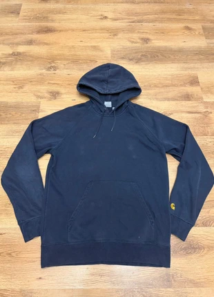 Carhartt WIP Hooded Chase Sweatshirt Size Medium Dark Navy, brand: Carhartt, condition: Very good, size: M, £24.99, £26.94 includes Buyer Protection