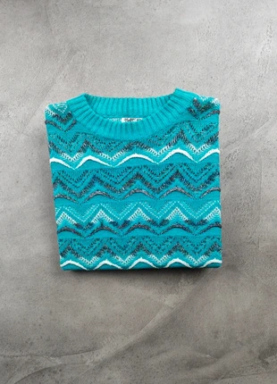 Pull crewneck coogi style oversize a motifs, bleu clair / turquoise, en Ramie - Taille L homme, marca: COOGI, estado: Muy bueno, tamaño: L, 50,00 €, 53,20 € Protección al comprador incluida