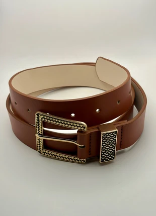 🤎 Brown Western Textured Buckle Belt | Y2K Vintage Streetwear Statement | 112 CM 🤠, staat: Nieuw zonder prijskaartje, maat: 110 cm, € 11,99, € 13,29 inclusief Kopersbescherming Pro