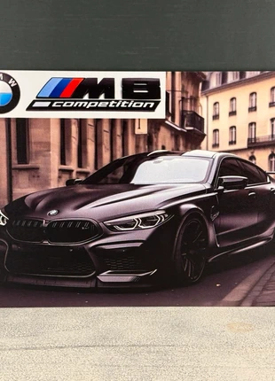 Plaque BMW M8, marke: BMW, zustand: Neu, mit Etikett, 7,90 €, 9,00 € inklusive Vinted-Käuferschutz