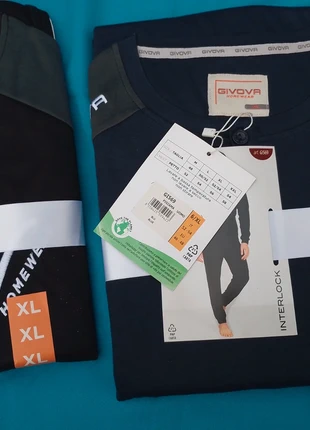 🛌🔥 Offerta Speciale: 2 Pigiami Givova – Cotone Interlock Leggero | Colori Blu + Nero | Taglia XL, marque: Givova, état: Neuf avec étiquette, taille: XL, 24,90 €, 26,85 € Protection acheteurs (Pro) incluse