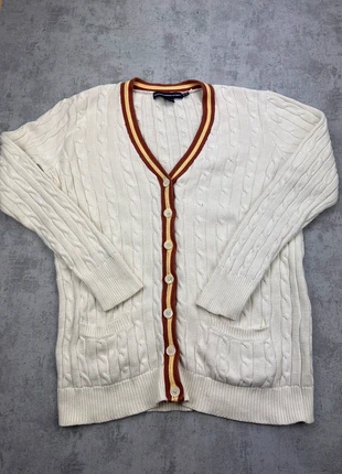 Polo Ralph Lauren Torsadé Cardigan Blanc Logo Brodé Taille xL Femme TR31., brand: Ralph Lauren, condition: Very good, size: XL / 42 / 14, €34.90, €37.35 includes Buyer Protection Pro