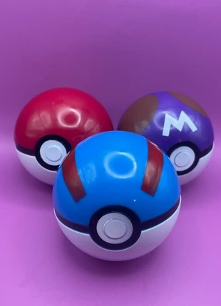 Pokémon Lot de 3 Répliques de Pokeball, Super Ball et Master Ball, marke: Pokémon, zustand: Sehr gut, größe: Einheitsgröße, 6,00 €, 7,00 € inklusive Vinted-Käuferschutz