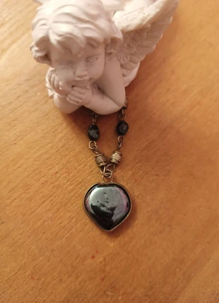 🎀 Collier vintage coeur noir🎀, condition: Very good, €13.00, €14.35 includes Buyer Protection