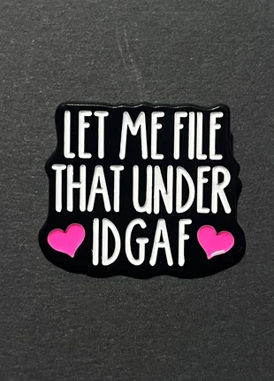 IDGAF funny pin badge, brand: pin badge, condition: New without tags, £1.50, £2.28 includes Buyer Protection