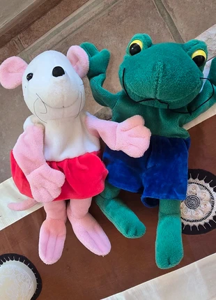 Paire de peluches marionnettes, staat: Goed, maat: 3-6 maanden / 62 cm, € 10,00, € 11,20 inclusief Kopersbescherming