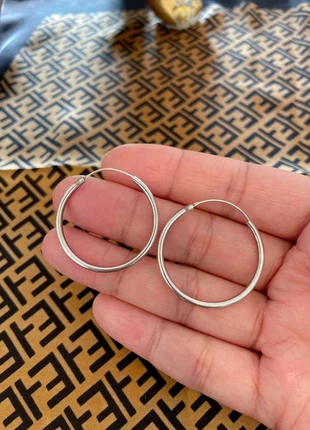 Boucles d’oreilles créoles en argent massif 925., marke: Argent 925, zustand: Sehr gut, 18,00 €, 19,60 € inklusive Vinted-Käuferschutz