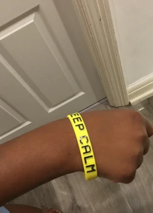 Yellow gamer tag silicone bracelet, brand: Amazon, condition: New without tags, £1.00, £1.75 includes Buyer Protection