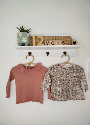 Lot 2 tee shirts manches longues - Kiabi et Vertbaudet - 12 mois, marke: Vertbaudet, zustand: Sehr gut, größe: 9-12 Monate / 74, 8,00 €, 9,10 € beinhaltet Vinted-Käuferschutz Pro