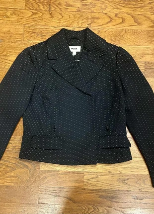 🧥 Blazer/veste noir à pois blancs – Mexx 🖤, marque: Mexx, état: Très bon état, taille: XS / 34 / 6, 7,00 €, 8,05 € Protection acheteurs incluse