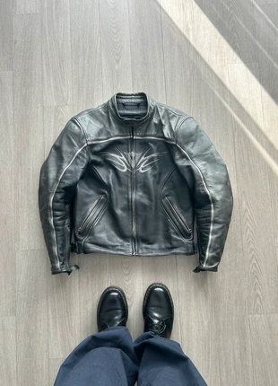 Motorcycle Jacket Real Leather Biker Style Dainese, merk: Dainese, staat: Veelgebruikt, maat: XL, € 39,95, € 42,65 inclusief Kopersbescherming