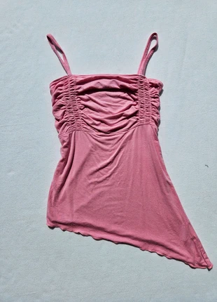Top asymétrique rose vintage y2k, brand: Top Vintage, condition: Good, size: XS / 34 / 6, €10.00, €11.20 includes Buyer Protection