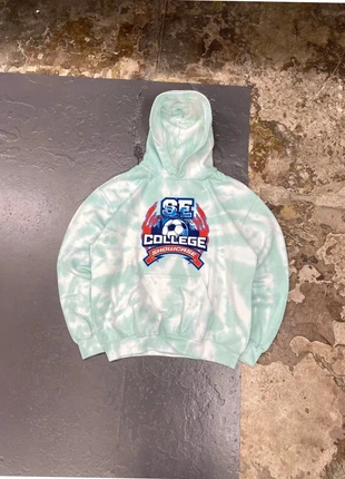 Hoodie USA tie & dye vert clair et blanc imprimé football Vintage, marque: Vintage Dressing, état: Bon état, taille: M, 9,99 €, 11,19 € Protection acheteurs (Pro) incluse