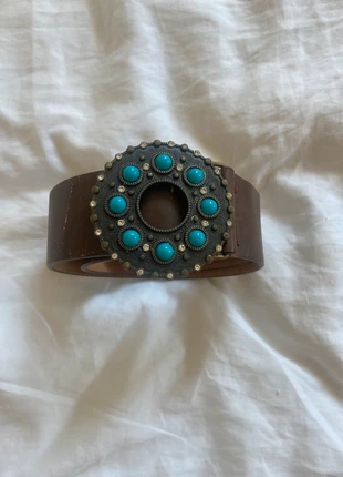 Leder Y2K Statement Gürtel boho, merk: Vintage Dressing, staat: Veelgebruikt, maat: Aanpasbaar, € 10,00, € 11,20 inclusief Kopersbescherming