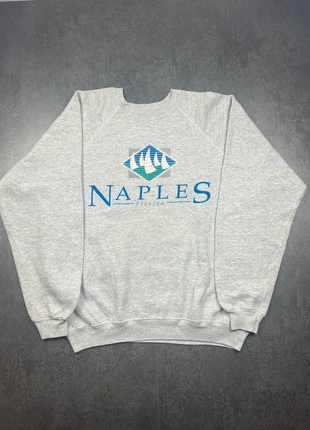 Sweat crewneck vintage oversize 90s gris et bleu Naples Florida Hanes taille XL, marca: Hanes, estado: Muy bueno, tamaño: XL / 42 / 14, 15,00 €, 16,45 € Protección al comprador incluida