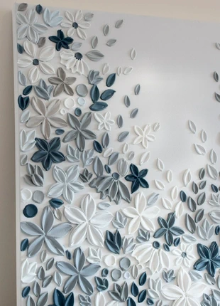 Magnifique toile texturée bleu, état: Neuf sans étiquette, 120,00 €, 126,70 € Protection acheteurs incluse