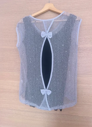 Mesh Top -light grey, brand: Glamour, condizioni: Ottime, taglia: Taglia unica, €10.00, €11.20 include la Protezione acquisti