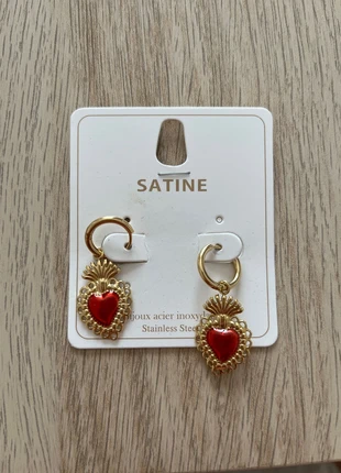 Boucles oreilles cœur, brand: Satine, condizioni: Nuovo con cartellino, €8.00, €9.10 include la Protezione acquisti