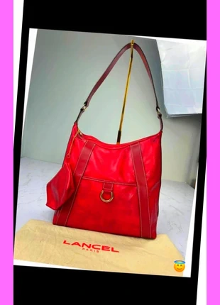 Sac à main Lancel en cuir rouge vintage de luxe, brand: Lancel, condizioni: Buone, €49.00, €52.15 include la Protezione acquisti
