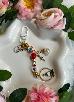 Porte-clés en perles de Noël, marca: Fait Main, estado: Muy bueno, 5,00 €, 5,95 € Protección al comprador Pro incluida