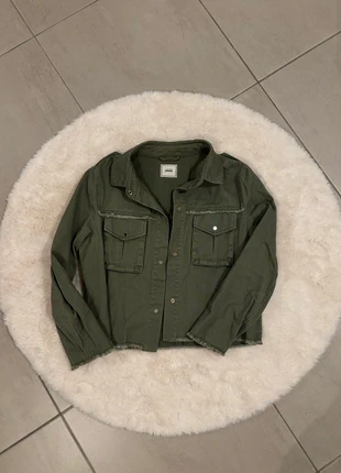 Veste en jean kaki bershka, brand: Bershka, condition: Very good, size: S / 36 / 8, €8.00, €9.10 includes Buyer Protection