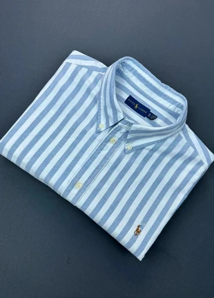 Chemise Ralph Lauren à rayures Bleu/Blanc Oxford - Taille XL Homme - Comme neuf, marca: Ralph Lauren, estado: Muy bueno, tamaño: XL, 59,00 €, 62,65 € Protección al comprador Pro incluida