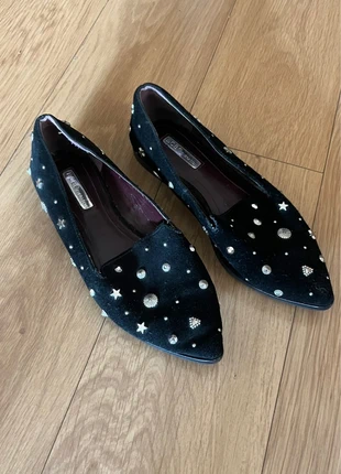 BCBG star studded black suede pointed flats loafers, brand: BCBGeneration, condition: Good, size: 37, €10.00, €11.20 includes Buyer Protection