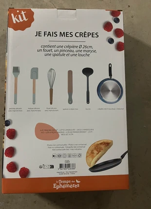 Kit 6pc crêpière tout feu et induction neuf, brand: temps éphémère, condition: New with tags, €11.00, €12.25 includes Buyer Protection