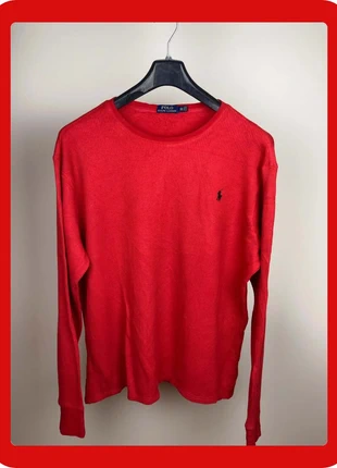 Pull Ralph Lauren rouge logo brodé 100% coton col rond - XXL, marca: Ralph Lauren, estado: Muito bom, tamanho: XXL, €22.00, €23.80 inclui Proteção do Comprador