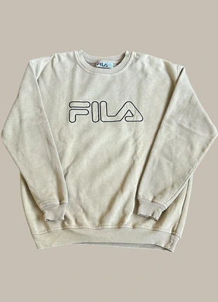 Crewneck / Pull Fila vintage beige logo brodé - Taille S, marke: FILA, zustand: Sehr gut, größe: S, 12,90 €, 14,25 € inklusive Vinted-Käuferschutz
