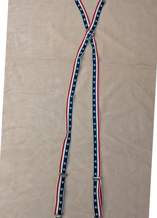 bretelles vintage tricolores étoiles rétro unisexe, merk: Vintage Dressing, staat: Goed, € 5,40, € 6,37 inclusief Kopersbescherming Pro