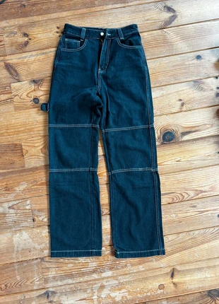 Pantalon noir jambes larges baggy, marque: pas de marque, état: Neuf sans étiquette, taille: XS / 34 / 6, 3,50 €, 4,38 € Protection acheteurs incluse