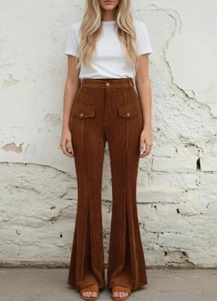 Pentalon patdef chique côtelé marron taille M/38 style vintage Y2K, marque: Studio d'orsey, état: Très bon état, taille: M / 38 / 10, 34,90 €, 37,35 € Protection acheteurs incluse