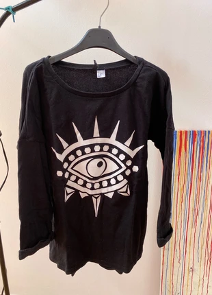 Felpa manica 3/4 statua libertà, brand: H&M Divided, condizioni: Ottime, taglia: S / IT 40 / EU 36, €3.00, €3.85 include la Protezione acquisti