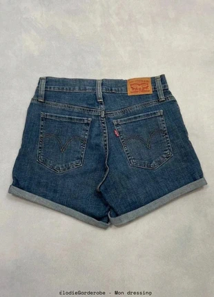 Short Levi’s Bleu Marine pour Femme Taille Haute Mid Lenght Short Taille Xs, marca: Levi's, estado: Muito bom, tamanho: XS / 34 / 6, €25.00, €26.95 inclui Proteção do Comprador