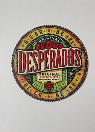 Desperados metal homedecor plate, merk: Desperado, staat: Nieuw met prijskaartje, € 4,99, € 5,94 inclusief Kopersbescherming