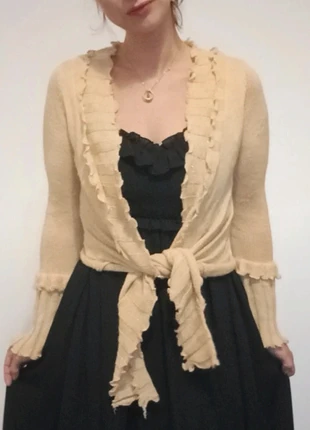 Gilet à nouer pailleté doré froufroutant taille unique, estado: Bom, tamanho: Tamanho único, €5.00, €5.95 inclui Proteção do Comprador Pro