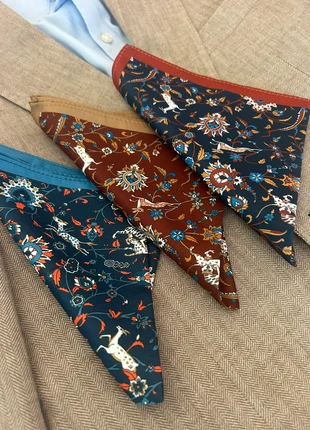 Conjunto de tres pañuelos de bolsillo, marque: Local, état: Neuf avec étiquette, 18,00 €, 19,60 € Protection acheteurs incluse