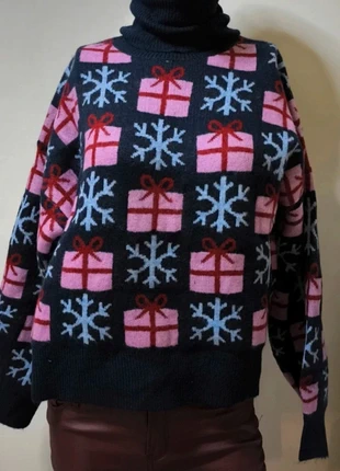 navy christmas turtleneck sweater, marca: Lefties, estado: Nuevo con etiquetas, tamaño: XL / 42 / 14, 17,00 €, 18,55 € Protección al comprador incluida