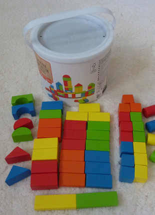 Blocs de construction en bois – Jeu complet, marke: Carrefour, zustand: Sehr gut, größe: 12-18 Monate / 80, 8,00 €, 9,10 € inklusive Vinted-Käuferschutz