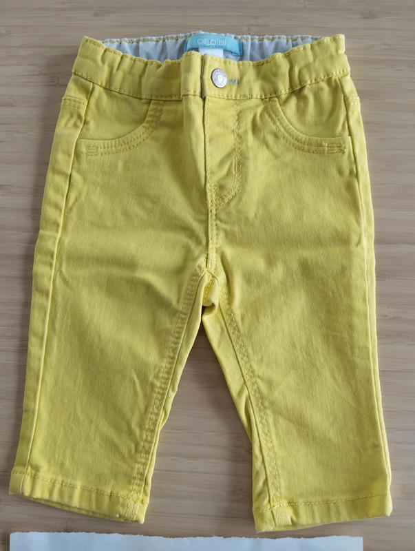 pantalon obaibi jaune 3 mois - photo numéro 2