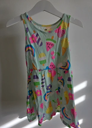 Hm dress fruit 3-4 years, brand: H&M, condizioni: Ottime, taglia: 3 anni / 98 cm, €2.00, €2.80 include la Protezione acquisti