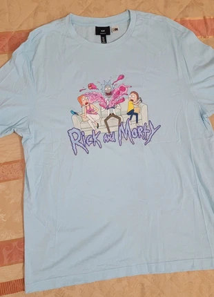 Rick and Morty t-shirt, marke: H&M, zustand: Sehr gut, größe: L, 12,00 €, 13,30 € inklusive Vinted-Käuferschutz