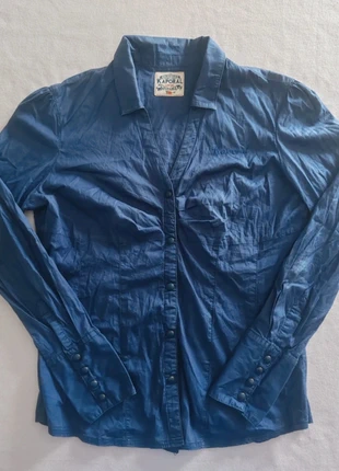 Chemise Kaporal bleu encre en coton – taille L, brand: Kaporal, condition: Very good, size: L / 40 / 12, €7.00, €8.05 includes Buyer Protection