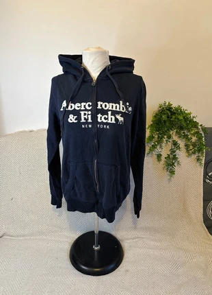 Sweat zipé bleu marine - Abercrombie & Fitch - M/L, marca: Abercrombie & Fitch, estado: Muito bom, tamanho: M / 38 / 10, €10.00, €11.20 inclui Proteção do Comprador