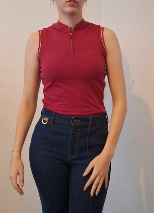 Equithéme tank top rood, merk: Equi Théme, staat: Goed, maat: S / 36 / 8, € 8,00, € 9,10 inclusief Kopersbescherming