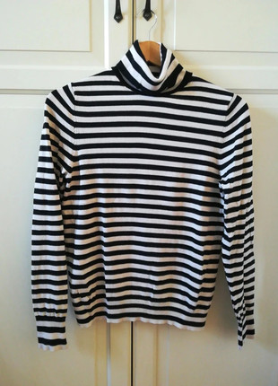 Pull H&M col roulé rayé femme, marke: H&M, zustand: Sehr gut, größe: M / 38 / 10, 6,90 €, 7,95 € inklusive Vinted-Käuferschutz