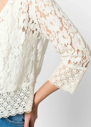 Veste en dentelle de coton 🤍, merk: Jacqueline Riu, staat: Nieuw met prijskaartje, maat: XL / 42 / 14, € 24,00, € 25,90 inclusief Kopersbescherming