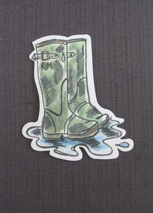 NIEUW! Rivièra Maison Plaatje Regenlaarzen, merk: Rivièra Maison, staat: Nieuw zonder prijskaartje, € 1,00, € 1,75 inclusief Kopersbescherming