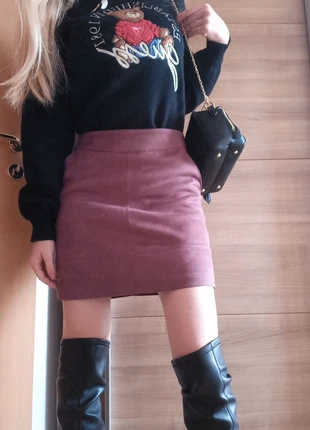 New bordeaux mini velvet rokje only medium met zakken, marque: ONLY, état: Neuf sans étiquette, taille: M / 38 / 10, 6,90 €, 7,95 € Protection acheteurs incluse